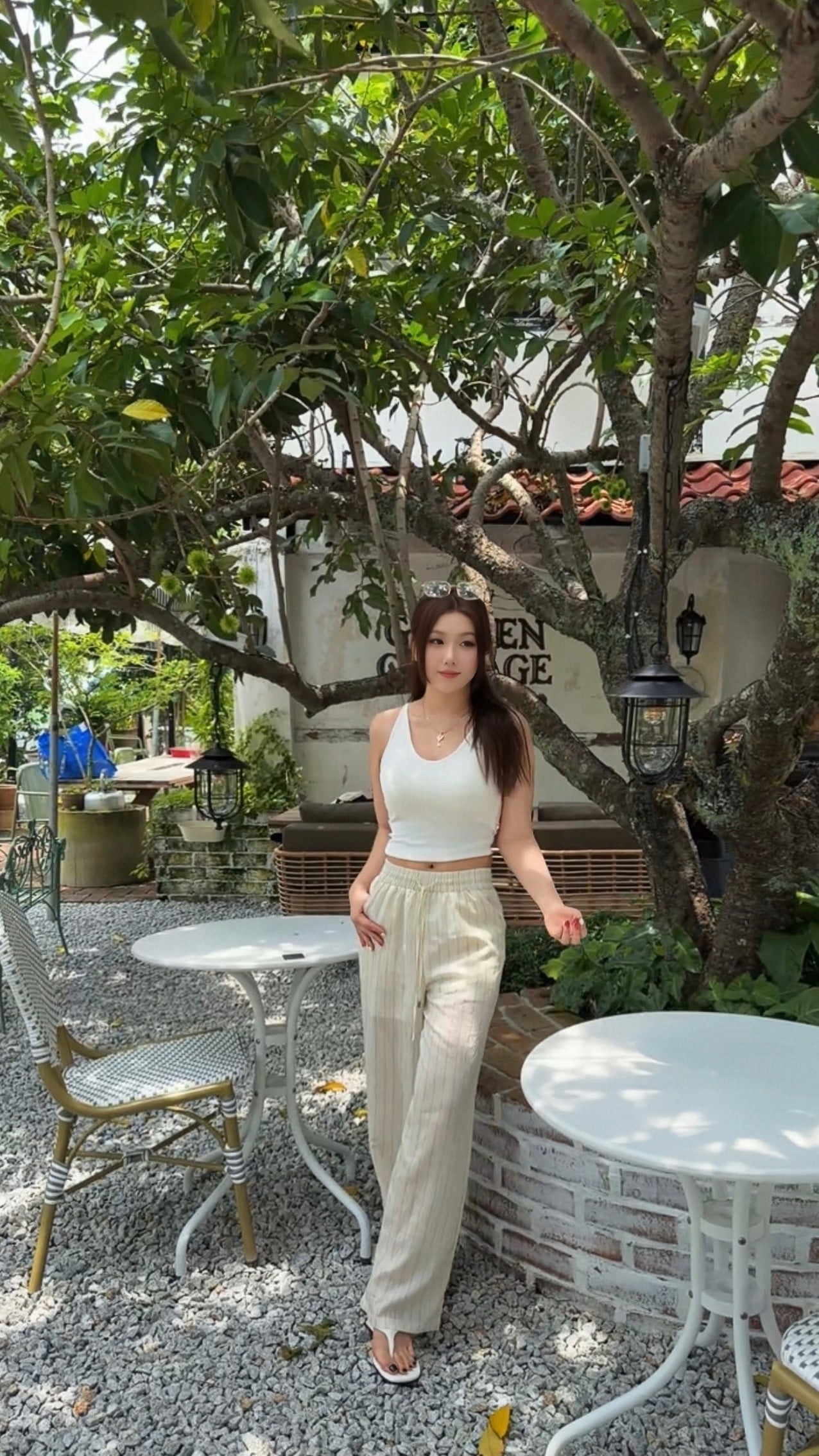 DRAWSTRING WIDE PANT