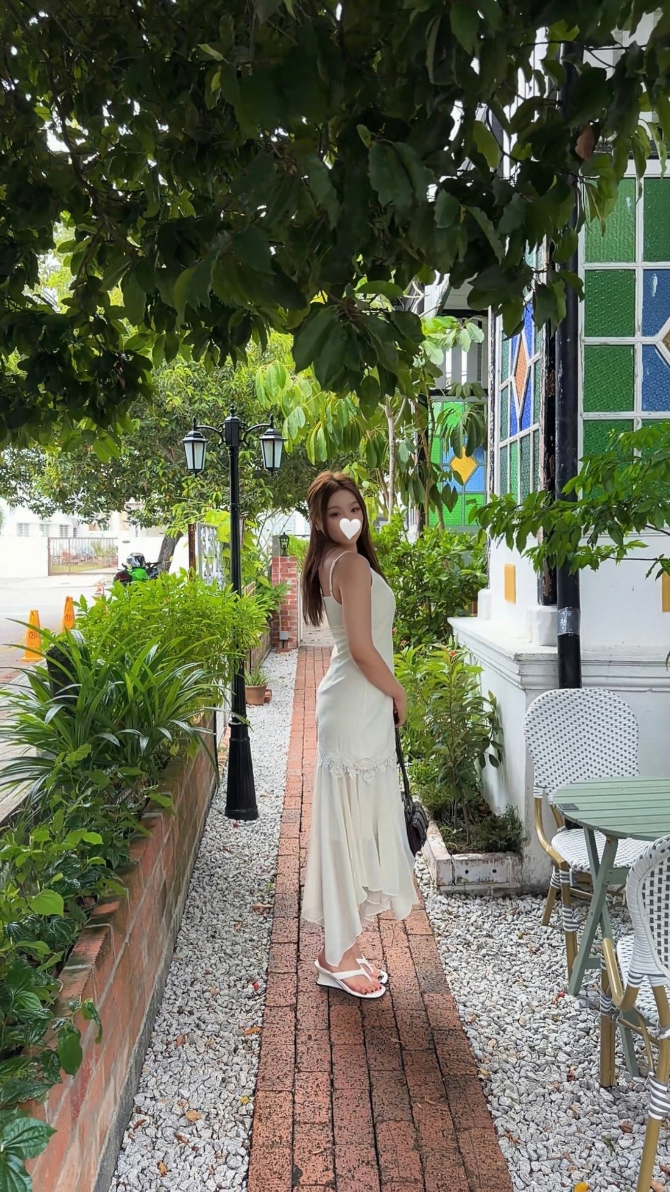 LACE TRIM SLIP DRESS