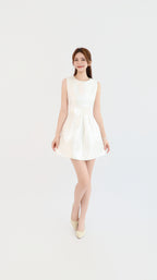 BOW SATIN DRESS