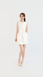 BOW SATIN DRESS