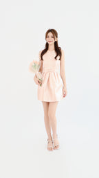 BOW SATIN DRESS