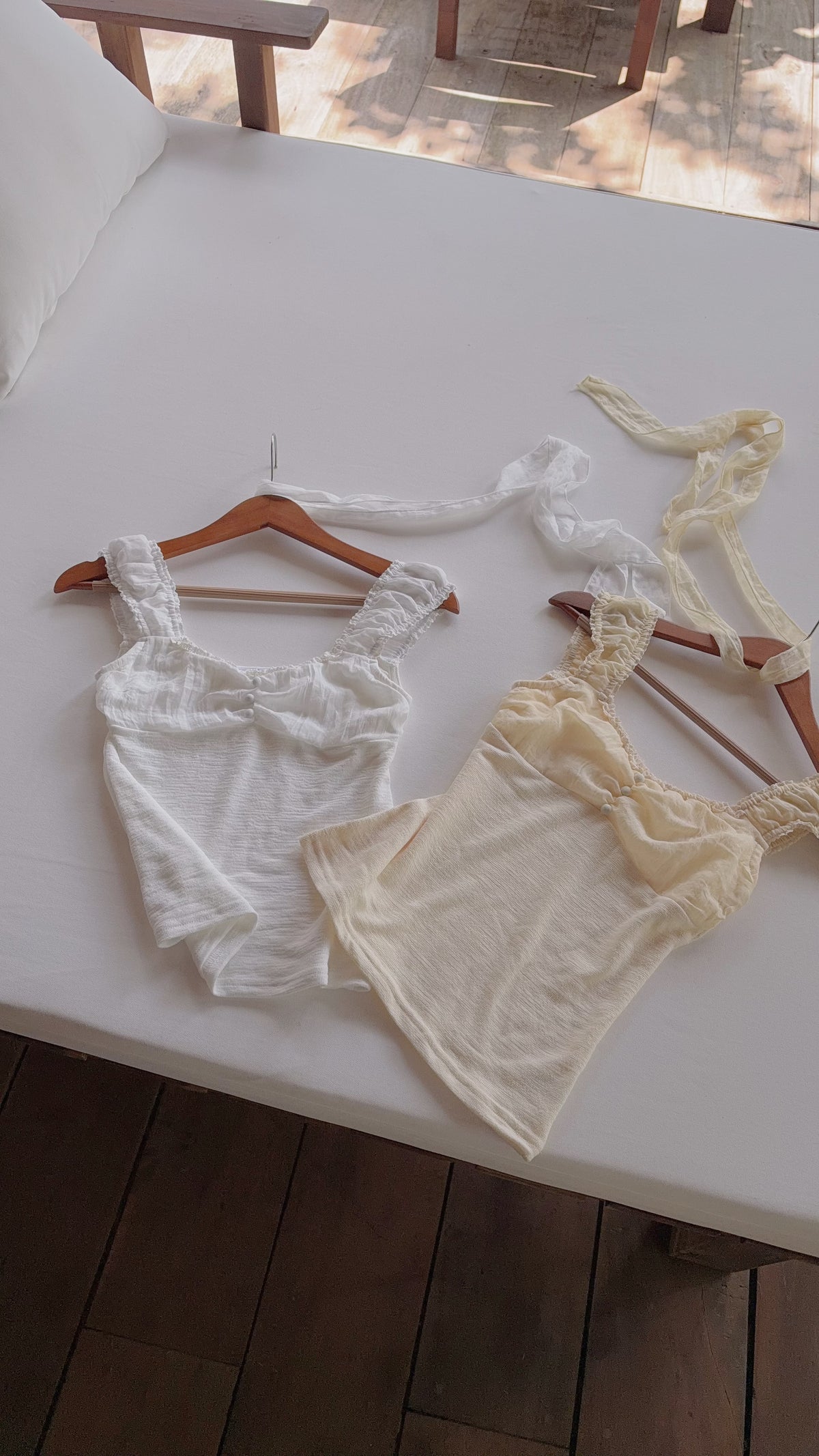 Ruched Tie Top
